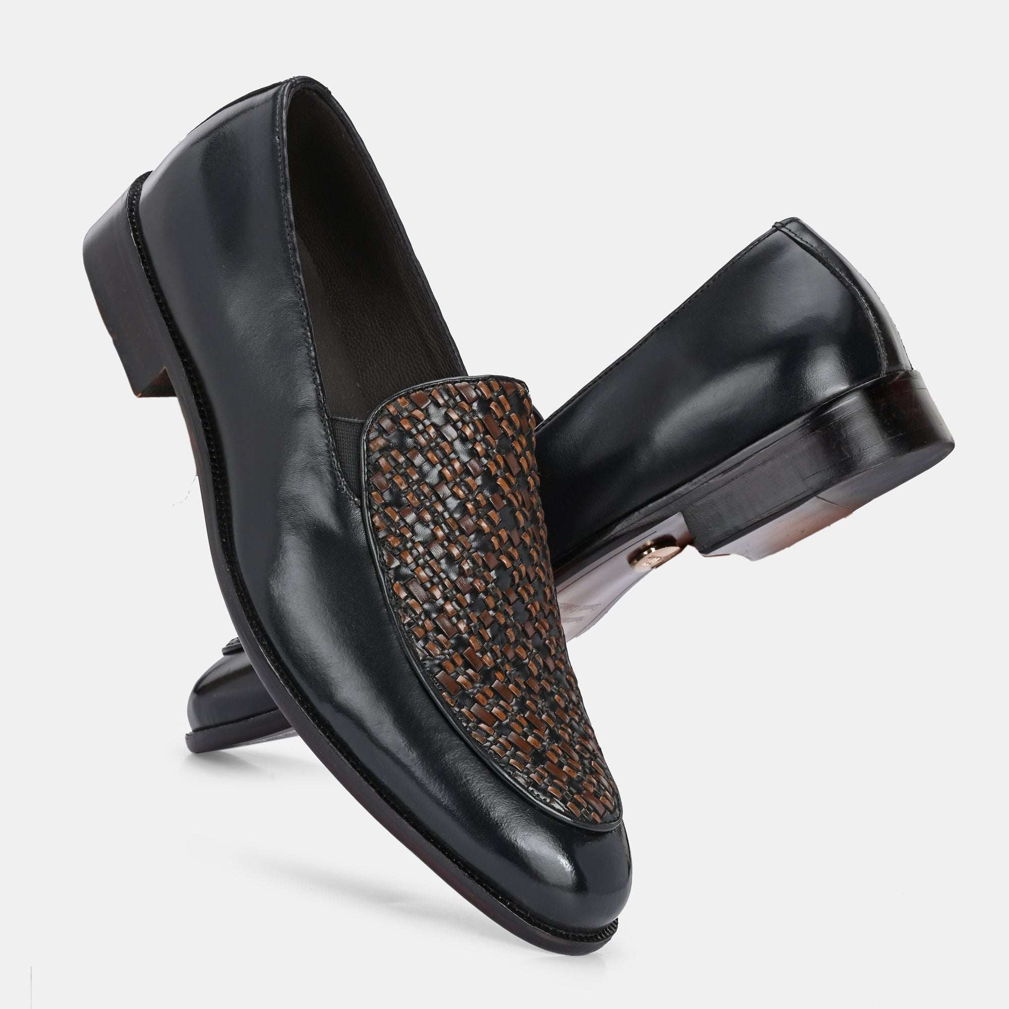 Black Penny Loafers By Lafattio