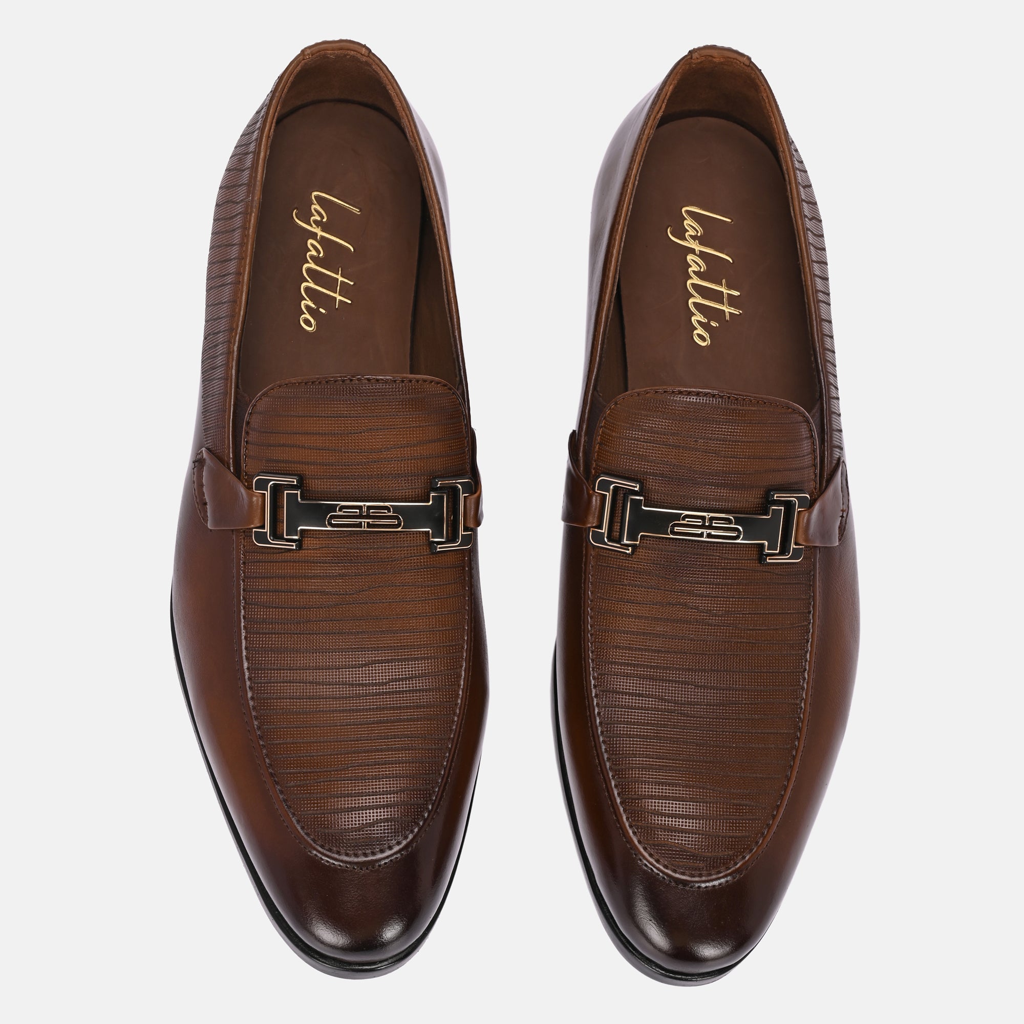 Buckled Party Loafers by Lafattio