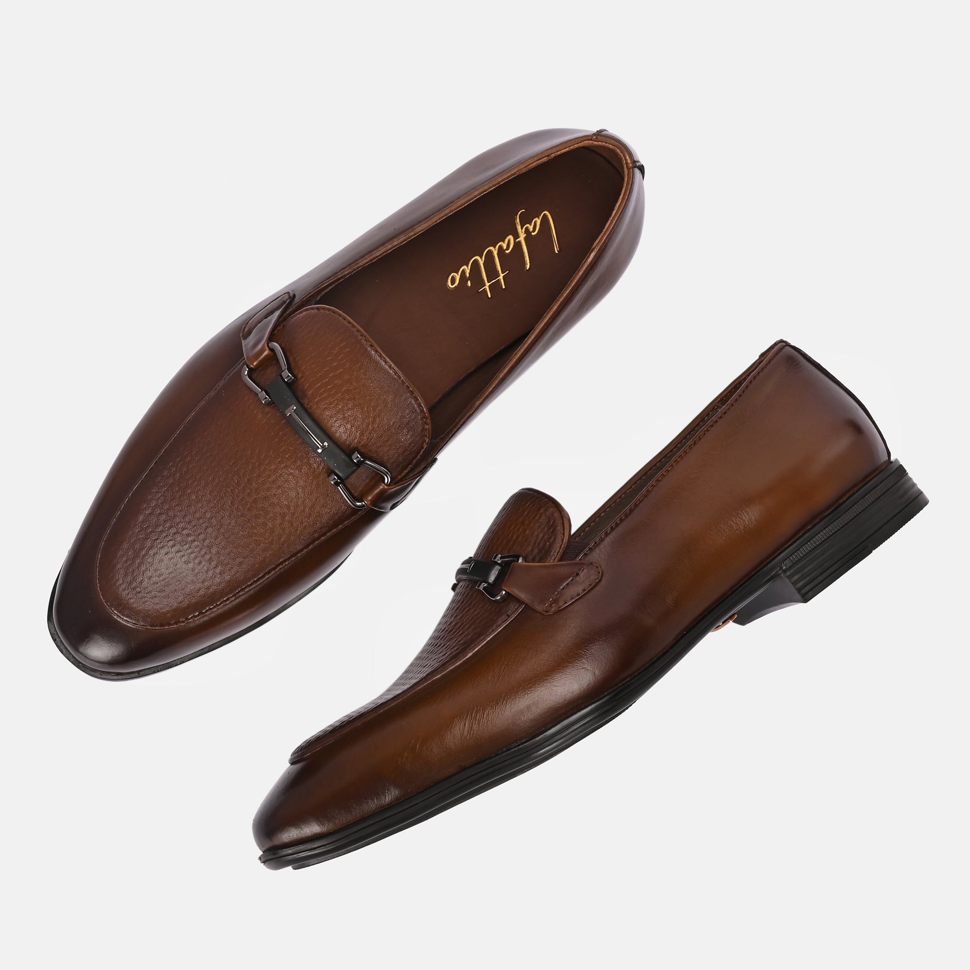 Buckled Party Loafers by Lafattio