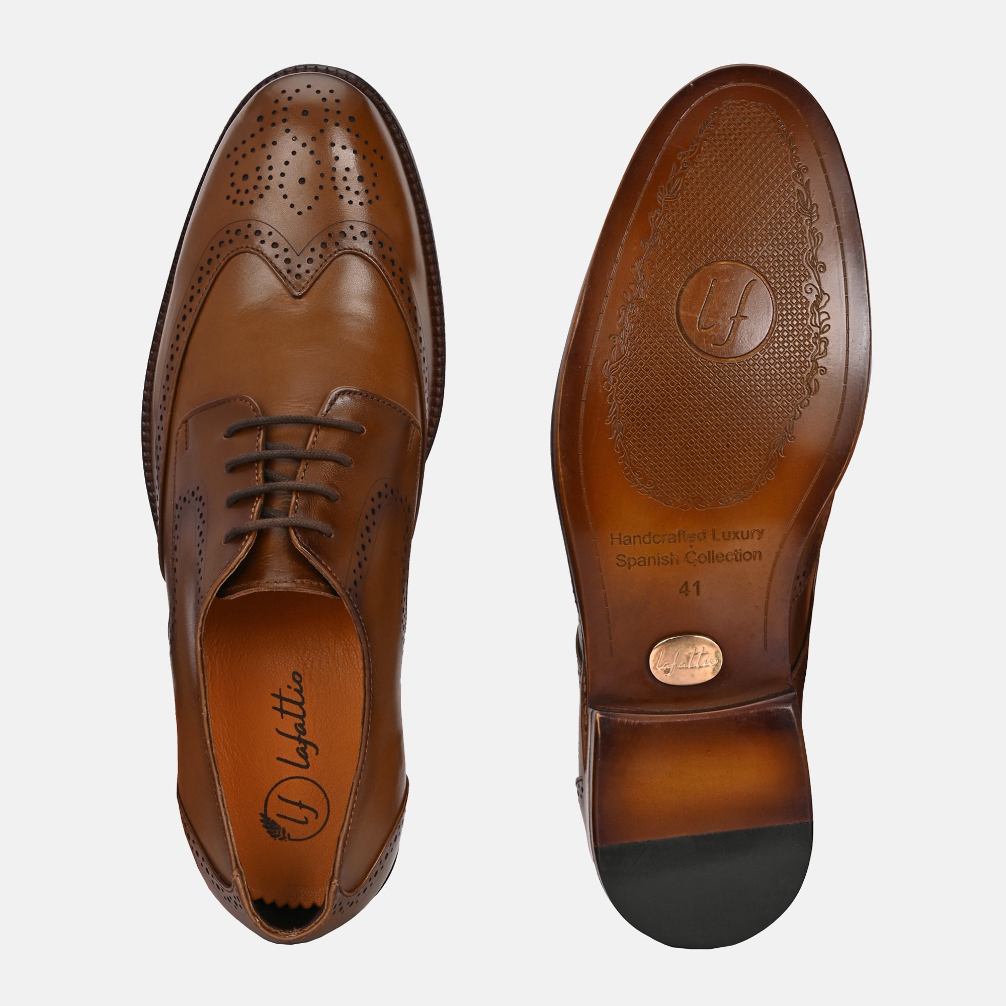 Classic Brogue Shoes by Lafattio