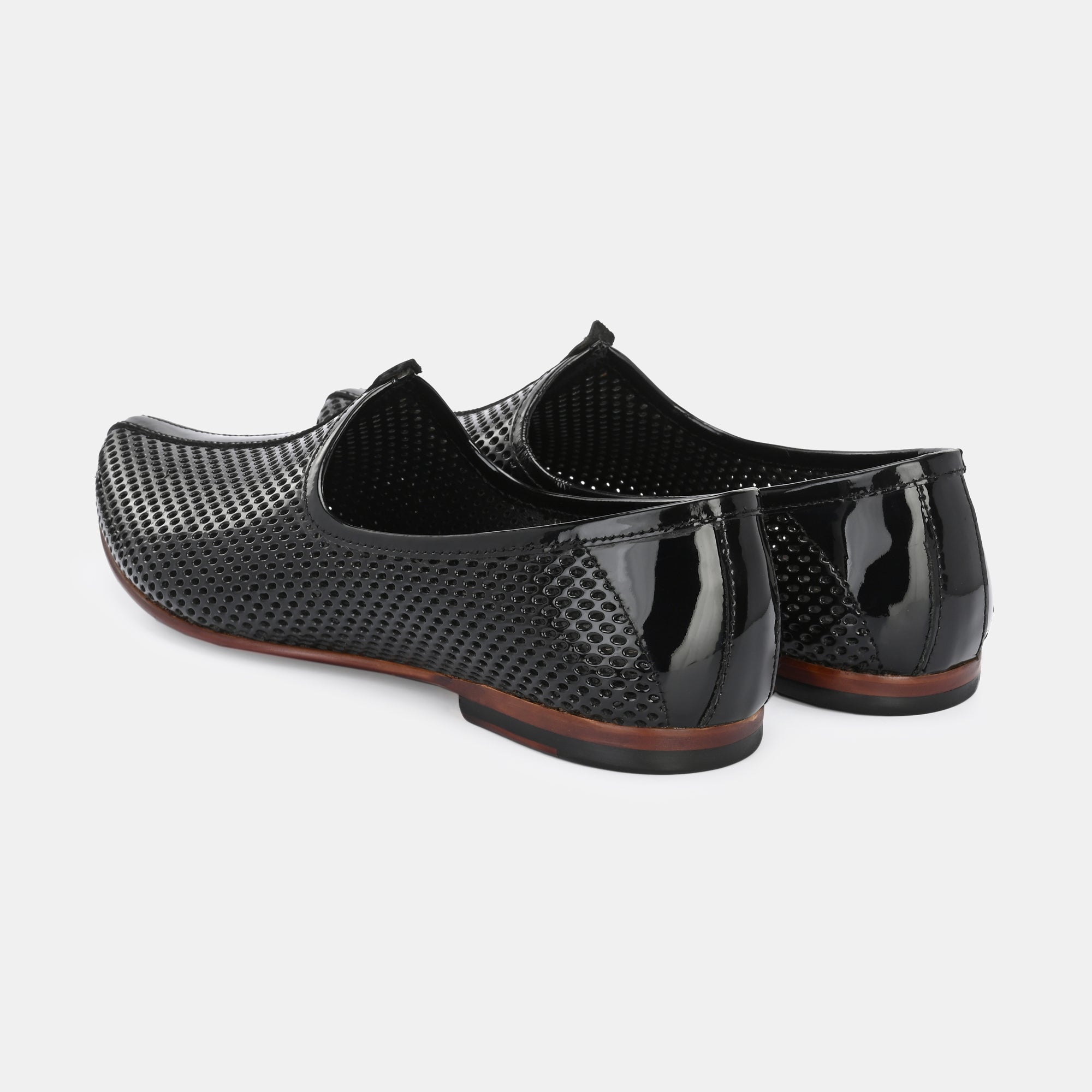Patent Black Malaga Jooti by Lafattio