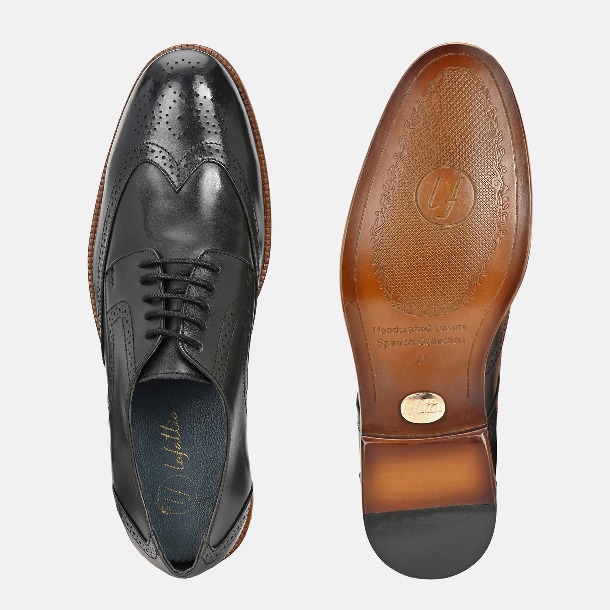 Classic Brogue Shoes by Lafattio