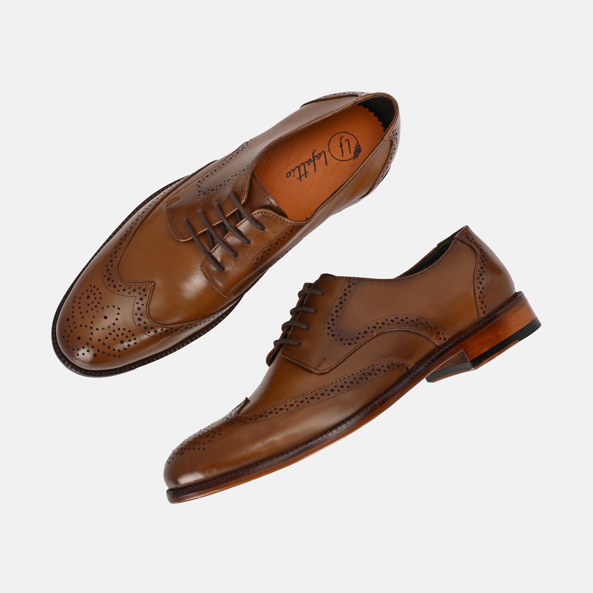 Classic Brogue Shoes by Lafattio